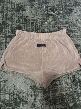 Essentials Plush Terry Elastic-Waist Shorts